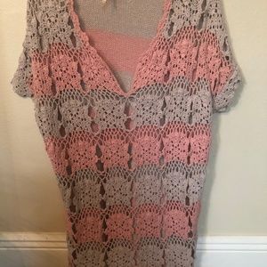 Free People crocheted dress medium